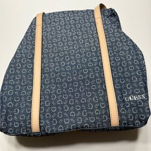 Guess tote bag  Blue and Cream Patterned